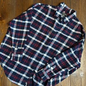 French Connection Women’s Oversized Flannel Button Down Size Small